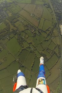 view of the ground on an aff jump